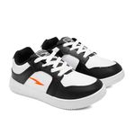 ASIAN Boy's Thunder-05 Kids Casual White Sneaker with Lightweight Synthetic Upper Lace-Up Shoes for Kid's & Boy's