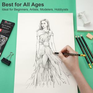 Sketching Pencils Set – 8-Piece Drawing Art Kit