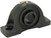 Sealmaster NP-24 Pillow Block Ball Bearing, Non-Expansion Type, Normal-Duty, Regreasable, Setscrew Locking Collar, Felt Seals, Cast Iron Housing, 1-1/2" Bore, 1-15/16" Base to Center Height, 5-3/8" Bolt Hole Spacing Width