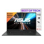 ASUS Vivobook Go 15 (2023), AMD Ryzen 5 7520U, 15.6" (39.62 cm) FHD, Thin & Light Laptop (16GB/512GB SSD/Windows 11/Office 2021/Alexa Built-in/Mixed Black/1.63 kg), E1504FA-NJ542WS