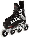 Bladerunner by Rollerblade Dynamo Jr Size Adjustable Hockey Inline Skate, Black and Red, Inline Skates