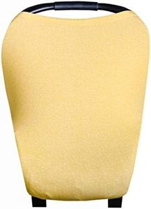 Copper Pearl Multi-Use Cover: Car Seat, Nursing, Stroller Cover - Stretchy Rayon, Yellow, All-Season, Infant, Newborn