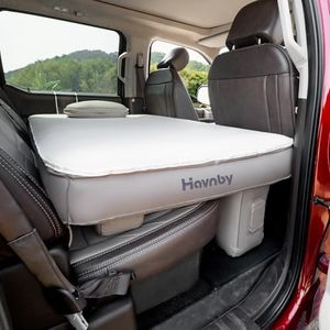 Havnby Truck Cabin Mattress, TPU Air Foam Camping Bed for Back Seat, Inflatable CozyPad with Rechargeable Built-in Pump, Portable Sleeping Mattress for RAM Pickup Trucks