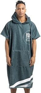 HOMELEVEL Poncho de Toalla con Capucha - Ponchos Unisex con Bolsillo para Mujer y Hombre Adulto Talla única- para Surf Playa Piscina - Diseño Hawaii