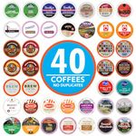 Crazy Cups Coffee Variety Sampler Pack, 40-Count