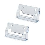 alplas Landscape Business Card Dispenser Holder Stand Wall Mounted - for Retail Stores Office Restaurant Hotel Reception Business Trade Show Art Craft Fairs Promotional Event Display - Pack of 2