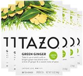 Tazo Green Ginger Green Tea, 20-Count Tea Bags (Pack of 6)
