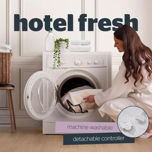 Silentnight Hotel Collection King Electric Blanket – Super Soft Fleece, 3 Heat Settings, Full Mattress Coverage
