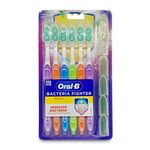 Oral B Cavity Defense Toothbrush 6 Pack, Manual, Adult, Multicoloured