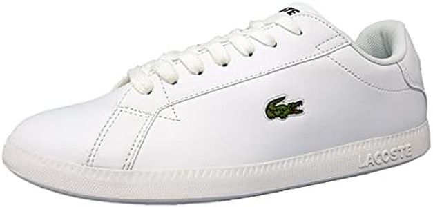 Lacoste Women's Graduate BL 1 SFA Sneaker, White/White, 7 US