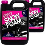 Cleenly Bubblegum Snow Foam - High Performance Formula with Super Thick Foam - Non Caustic & pH Neutral Car Cleaning Pre Wash Shampoo - 10 Litres