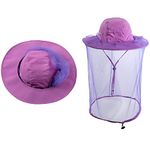 Head net hat Beekeeping Beekeeper bee Veil hat Hunting Netting mesh Hood Cap bee Keeper Catcher Halloween Costume Purple