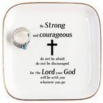 PUDDING CABIN Christian Gifts for Women Friends Faith Ring Dish, Inpirational Gifts for Christian Women Faith, Religious Spiritual Gifts for Women Daughter Adult Sister Teen Girls Coworkers