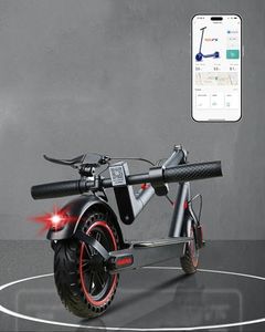 QnQ Trottinettes Électrique Adulte, 8.5" Électrique Trottinette Pliable, Moteur 250W, Batterie 7.8AH, Application, Maximum 25km/h, Portée de 30-33KM, Double Frein, Max 120kg