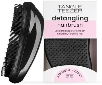 Tangle Teezer Original, Brosse à Cheveux Démêlante pour Cheveux Secs et Mouillés, Tous Types de Cheveux, Picots à 2 Niveaux, Réduit la Casse et Élimine les Nœuds, Noir Panthère