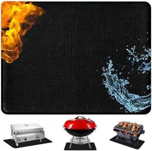 Chanllogy 65 x 48 in Under Grill Mats for Outdoor Grill Deck Protector