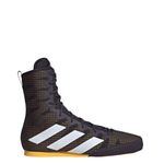 adidas Unisex-Adult Hog 4 Boxing Shoe, Aurora Black/Cloud White/Spark, 12