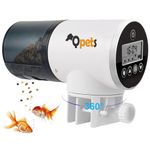 Qpets Automatic Fish Feeder, Timer Turtle Food Fish Tank Accessories Aquarium Plastic Auto Feeder Fish For Marine Aquariums Pond, 11 Cm X 5 Cm X 15 Cm