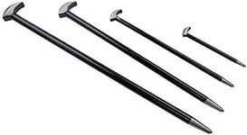 US PRO 4pc Heel Set Podgers Pry Bars Toe 150, 300, 400, 500mm 6857, Metal