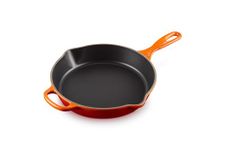 Le Creuset Signature Enamelled Cast Iron Deep Skillet With Helper Handle and Two Pouring Lips, For All Hob Types and Ovens, 26cm, 2 Litre, Volcanic, 20187260900422