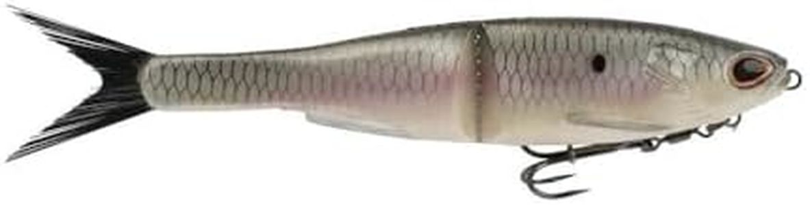 Berkley PowerBait® Nessie Glide Bait, Hickory Shad, 9 in, Fishing Bait with Irresistible Flavor, Soft Swimbait Ideal for Bass Fishing, Equipped with Fusion19 Hook