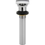 Delta Faucet 72174 Square Push Pop-Up Less Overflow, Chrome