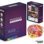 MANSAA USB LED String Light | 5 Meter 50 LEDs | Multicolor | with USB Adaptor | Home Decor LED Light