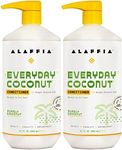 Alaffia Hair Care, Everyday Coconut Conditioner, Daily Moisturizer, Wavy & Curly Hair Products, Vitamin E, Virgin Coconut Oil, Ginger Extract, Purely Coconut (2 Pack - 32 Fl Oz)