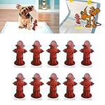 Hydrant Shaped Pet Diaper Pad Guide, 10pcs 7.3 X 3.9in Dog Pee Pad Trainer Male Puppies Pop Up Pee Pad Hydrant Target Pee Pee Pad