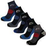 More Mile Cheviot 5 Pack Mens Trail Running Socks Cushioned Padded