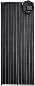 Flexible Solar Panel 195Watt Monocrystalline ETFE Coating 10 Year Warranty. 21% Efficiency. RV, Motor Home, Van, Boat 12V and 24V Systems