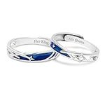 ANAZOZ Couple Rings for Him and Her