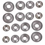 240 Pcs Cup Washers Countersunk Screw Finishing Washer M3 M4 M5 M6 Metal Washers for Countersunk Screws