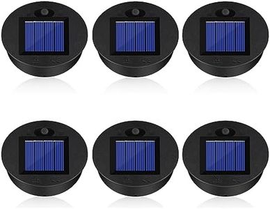 Lámparas Solares de Repuesto Superior 7CM, 6 Piezas Luces Solares de Repuesto, Repuesto Luz Solar LED para Exterior para Colgar al Aire Libre, Luces de Mesa, Jardín o Patio Decoración