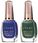 LAKMÉ Insta Eye Liner Shimmery Finish, Blue, 9ml and Green, 9ml