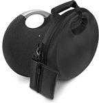 Upgraded Portable Bluetooth Speaker Case for Harman Kardon Onyx Studio 5 Bluetooth Wireless Speaker, Featured Shoulder Strap, Removable Pouch for Charger, Note: Device Not Included (Black)