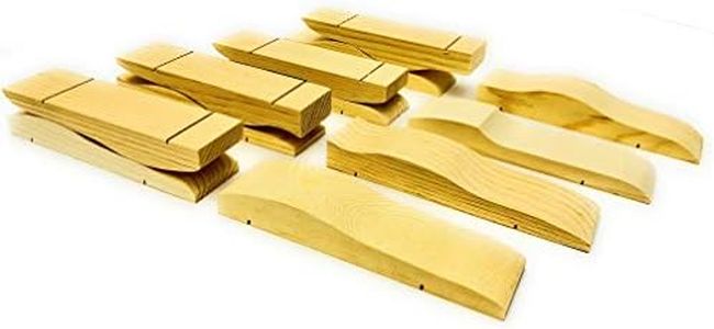 Maximum Velocity Derby Car Kits, Shaped | Bulk Pack (12) | Pre-Shaped Pine Block Kits Includes Wheels & Axles | Pinewood Car Kits