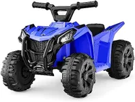 Best Choice Products 6V Kids Ride On Toy, 4-Wheeler Quad ATV Play Car w/ 1.8MPH Max Speed, Treaded Tires, Rubber Handles, Push-Button Accelerator - Blue