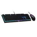 Cooler Master MS110 Gaming RGB Keyboard & Mouse Combo - Linear Mem-Chanical Switches, 26-Key Anti-Ghosting, On-Board Control, MS110 Gaming Mouse with 4 DPI Settings - QWERTY UK Layout