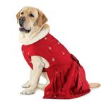 Barks & Wags Lehenga or Dog Wedding Dress, Pet Outfit for Dogs, Dog Clothes, Elegant Dog Costume, Dog Dress for Female Dogs (XXL, Red)