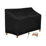 OUTLS 2 Seater Garden Bench Cover, Water Resistant Oxford Fabric Windproof, Anti-UV, Tear proof Outdoor Bench Seat Cover