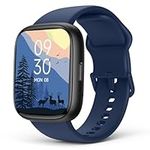 Smart-Watch-with-Alexa-Built-in, 100+ Fitness Tracker Smartwatch, IP68 Waterproof, Health Monitor for Heart Rate, Sleep, 24/7 Blood Oxygen & Stress, Smart Watch for Android and iPhone, Blue