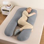 StarAndDaisy Pregnancy Pillow for Women/Baby Maternity Pillow for Sleeping for Mothers/Pregnancy Pillows for Back, Belly, Legs & Hip Support, Nursing & Maternity Pillow (Grey)