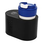 Smart Car Cup Warmer Cooler, 2 in 1 Auto Car Cooling and Heating Cup Mug Holder with LED Temperature Display and Temperature Control, Electric Cup Warmer and Cooler for Car, Home (Black)