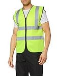 Supertouch 32342 Zipped Hi Vis Vest, Medium, Yellow