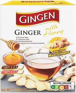 Gingen Instant Ginger Tea with Honey 18 g (Pack of 10 Sachets)