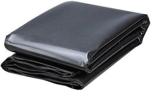 Heavy-Duty Black Plastic Sheet – Waterproof, UV-Resistant, 12ft x 16ft – Ideal for DIY, Construction, Equipment Protection, Outdoor Use, Decking Underlay, Weed Barrier, Pond Liner, and Tarp