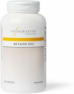 Integrative Therapeutics Betaine HCl - Digestive Support Supplement for Healthy Stomach Acidity* - Supports Gastric Function & Protein Digestion* - Dairy-Free - 250 Capsules (125 Servings)