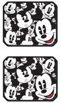 Mickey Mouse Classic Expressions Faces Rear Seat Utility PlastiClear Floor Mats - PAIR