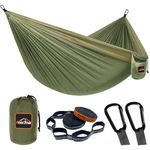 AnorTrek Camping Hammock, Super Lightweight Portable Parachute Hammock with Two Tree Straps Single or Double Nylon Travel Tree Hammocks for Camping Backpacking Hiking